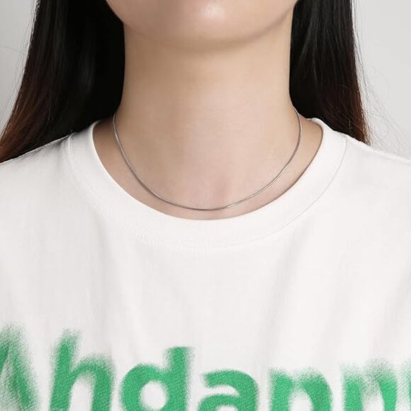 Stainless Steel Unisex Snake Chain Necklace - Picture 4 of 4